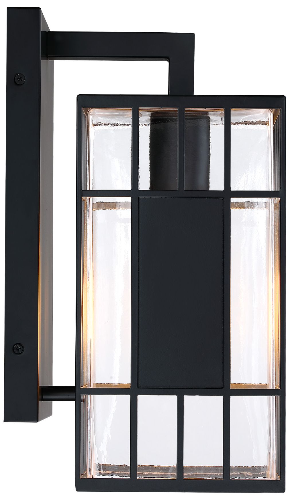 Image 7 Edgehill 6.5 in. 1-Light Black Outdoor Wall Sconce Light for Porches more views