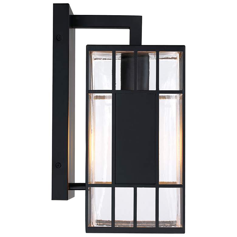 Image 7 Edgehill 6.5 in. 1-Light Black Outdoor Wall Sconce Light for Porches more views