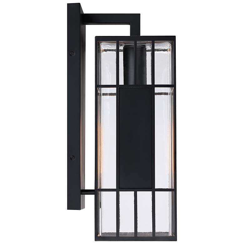 Image 6 Edgehill 6.5 in. 1-Light Black Outdoor Wall Sconce Light for Porches more views