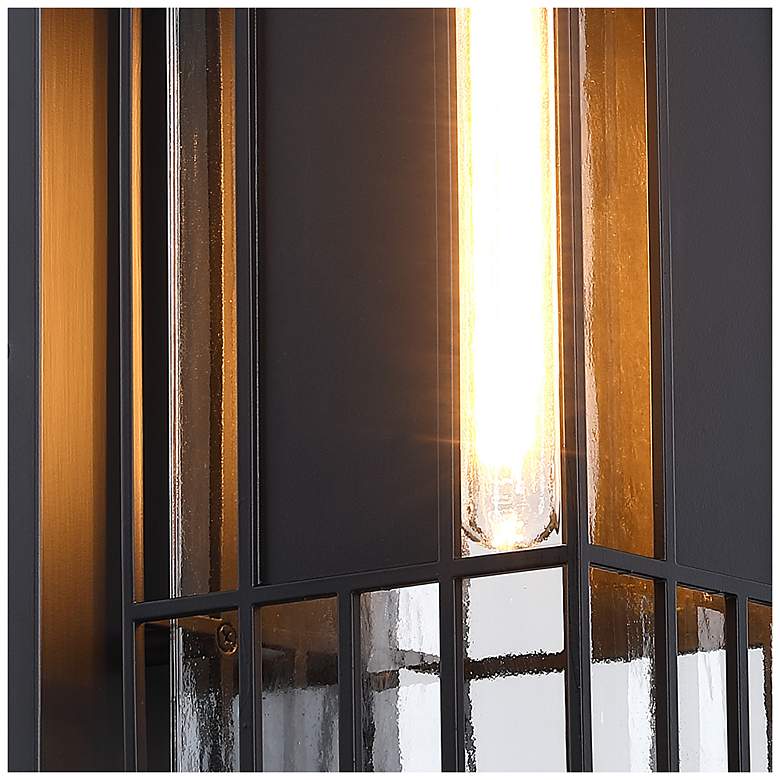 Image 4 Edgehill 6.5 in. 1-Light Black Outdoor Wall Sconce Light for Porches more views