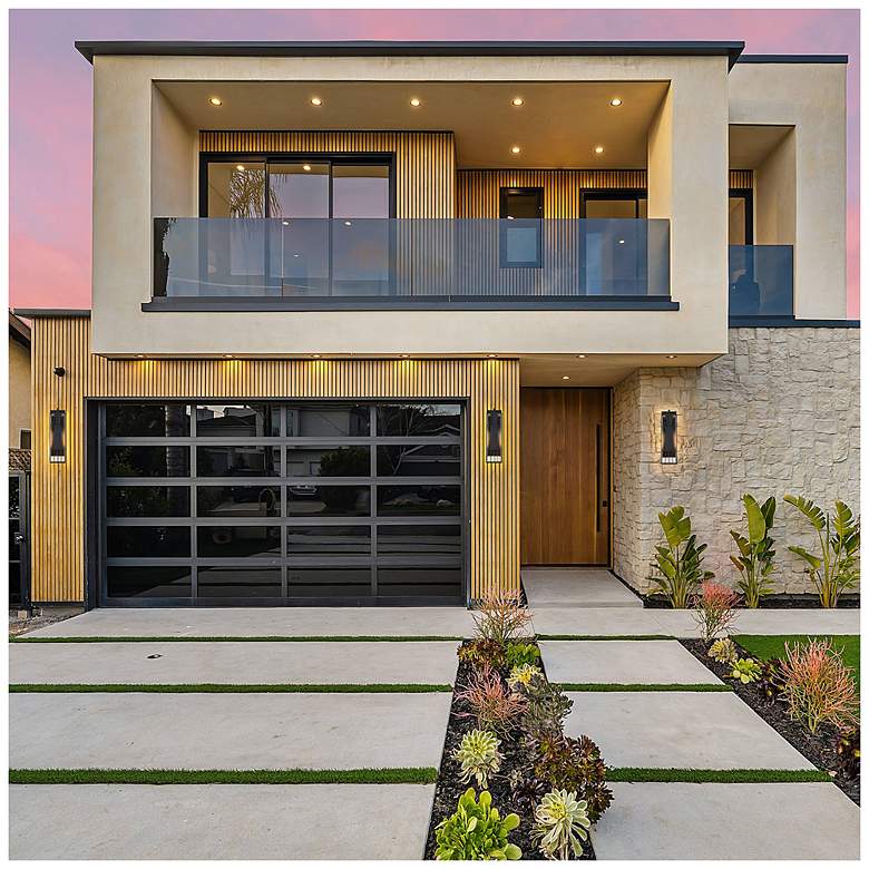 Image 6 Edgehill 6.5 in. 1-Light Black Outdoor Wall Sconce Light for Porches more views