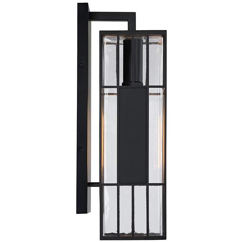 Image 7 Edgehill 6.5 in. 1-Light Black Outdoor Wall Sconce Light for Porches more views