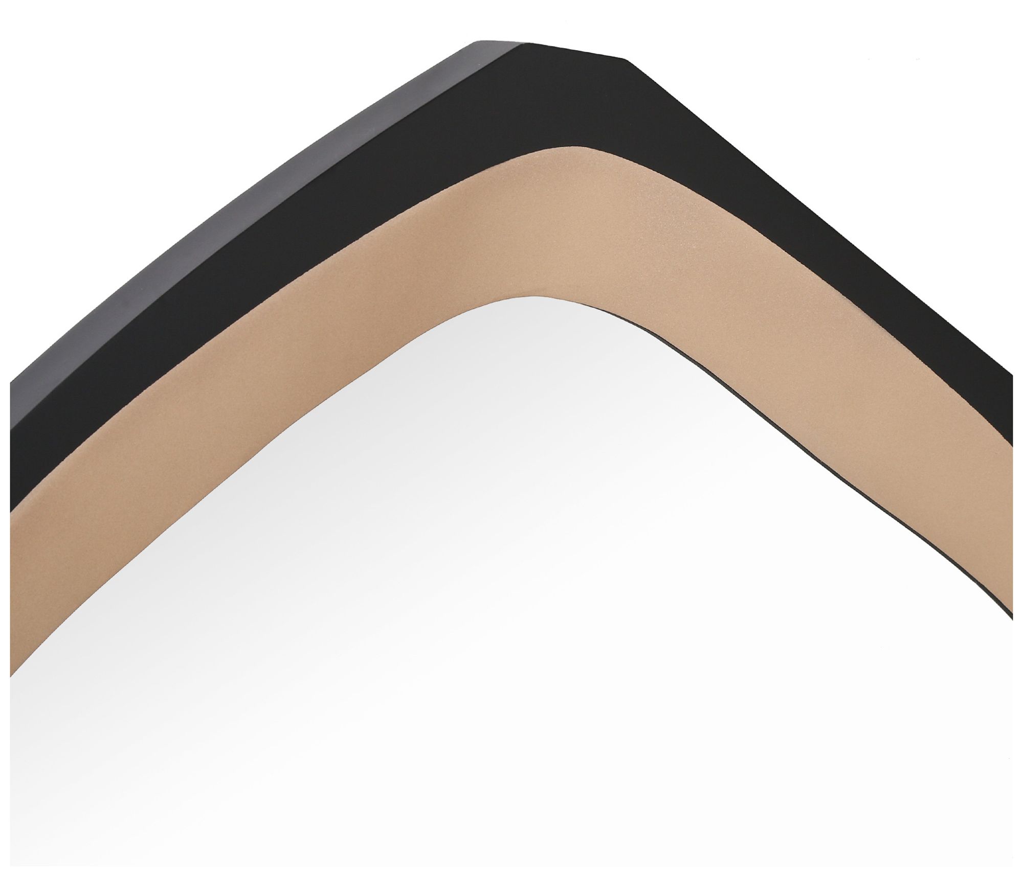 Image 5 Edgelux 27.6" x 47.2" Black Gold Irregular Wall Mirror more views