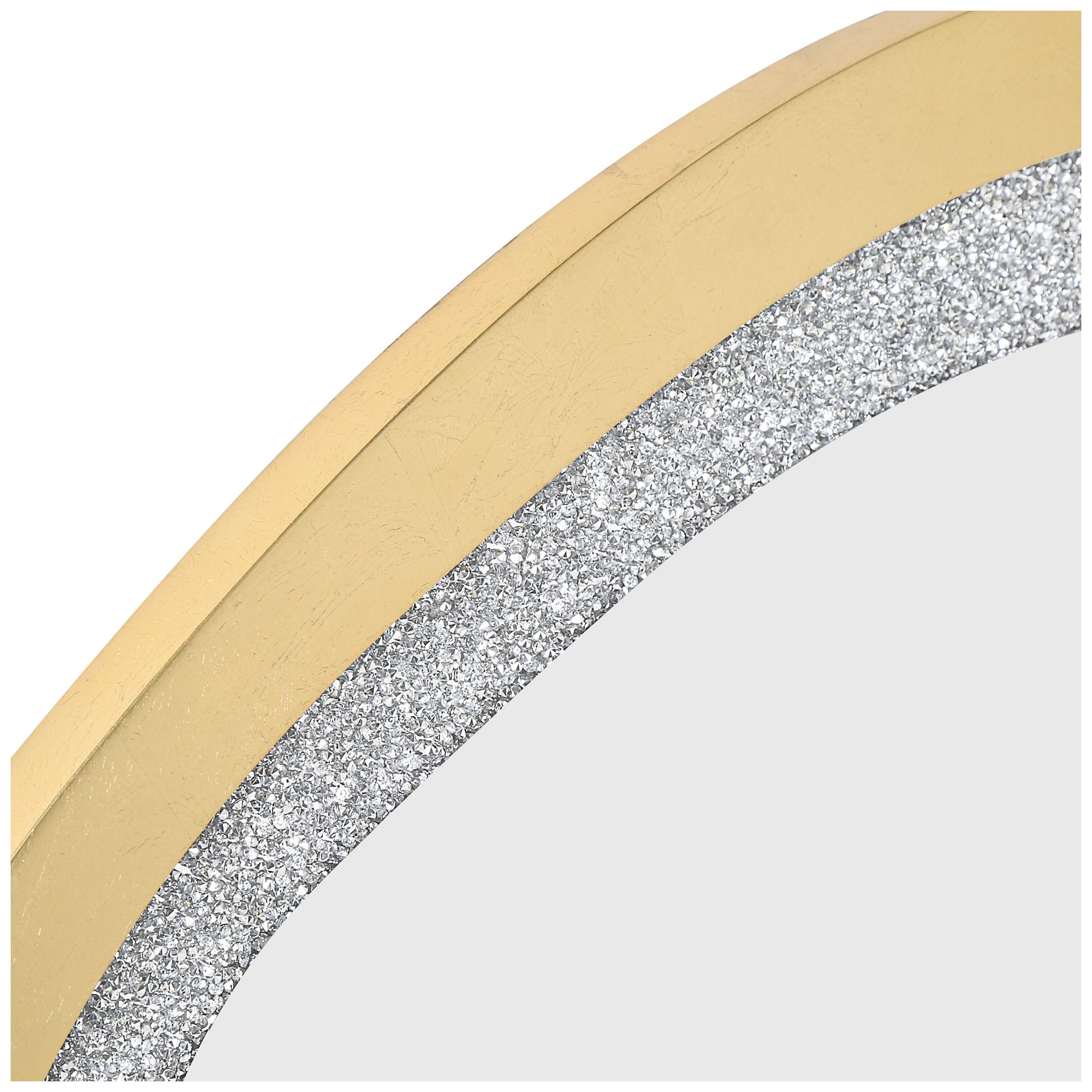 Image 4 Edgelux 31.9" x 47.2" Gold Silver Diamond Decorative Irregular Wall Mirror more views