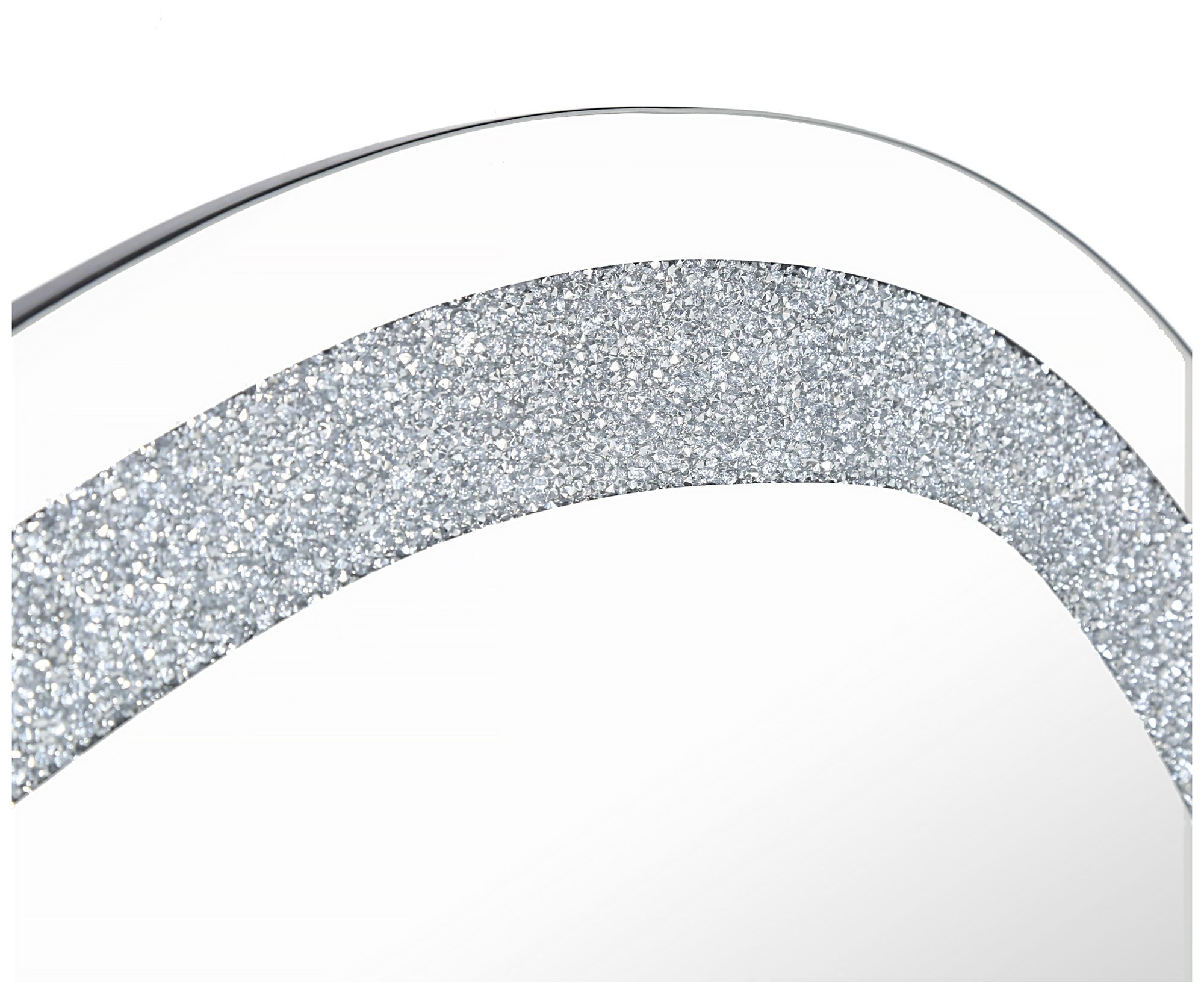 Image 4 Edgelux 31.9" x 47.2" Silver Diamond Decorative Irregular Wall Mirror more views