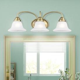Edgemont 23 1/2" Wide Antique Brass 3-Light Bath Light Edgemont 23 1/2" Wide Antique Brass 3-Light Bath Light