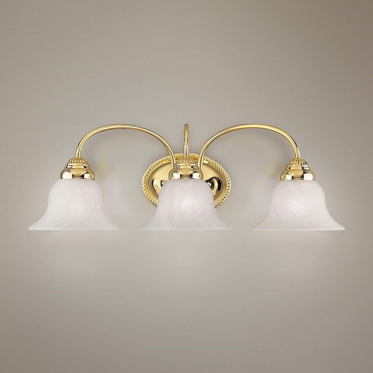 Edgemont 23 1/2" Wide Polished Brass 3-Light Bath Light - #42X95 ...