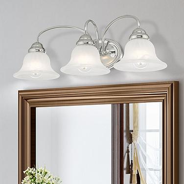 Edgemont 23 1/2" Wide Polished Chrome 3-Light Bath Light