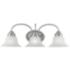 Edgemont 3-Light Brushed Nickel Bell Vanity Light