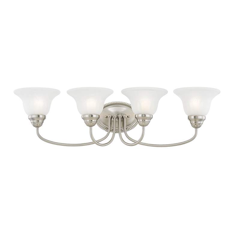 Image 5 Edgemont 4-Light Brushed Nickel Bell Vanity Light more views