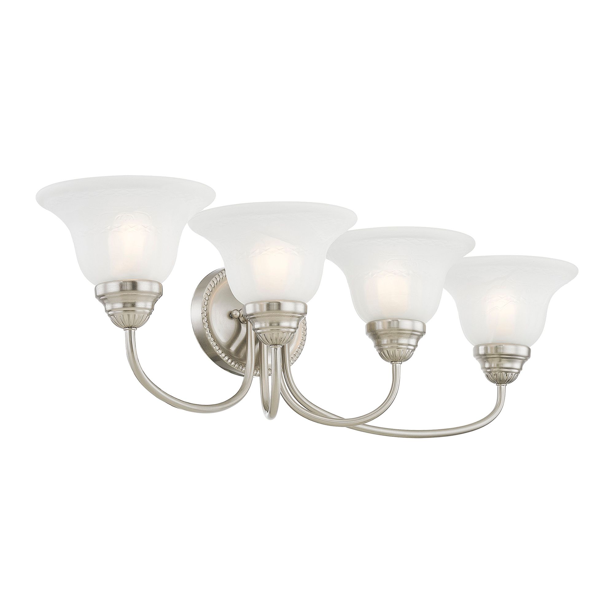 Edgemont 4-Light Brushed Nickel Bell Vanity Light