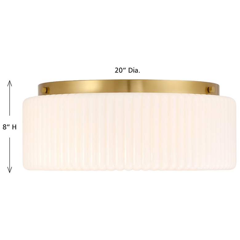 Image 6 Edgemont 4-Light Ceiling Light in Warm Brass more views