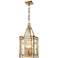 Edgemont Park 10"W 4-Light Pandora Gold Leaf Mini Pendant