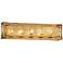 Edgemont Park 29" Wide Pandora Gold Leaf 5-Light Bath Light