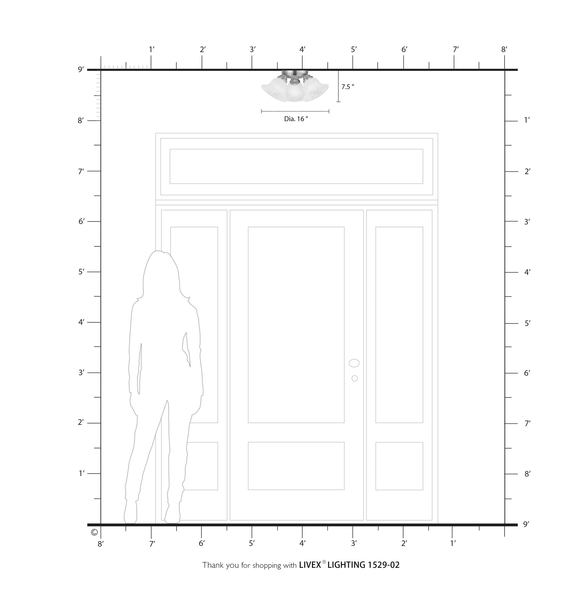 Edgemont Polished Brass 3 Light Alabaster Glass Semi-Flush Mount