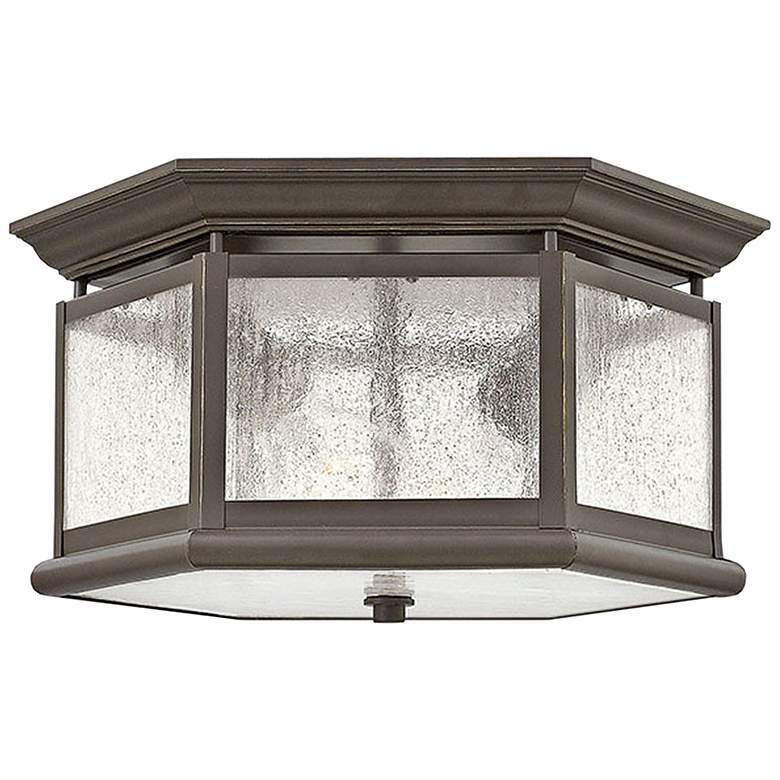 Image 1 Edgewater 13" Wide Oil-Rubbed Bronze Outdoor Ceiling Light