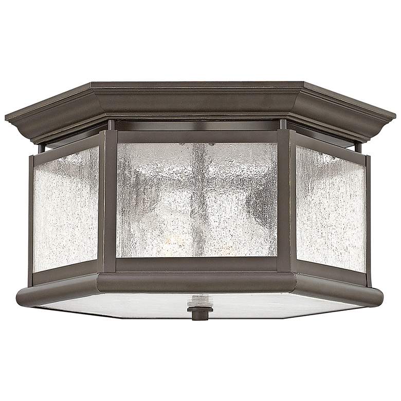 Image 4 Edgewater 13" Wide Oil-Rubbed Bronze Outdoor Ceiling Light more views
