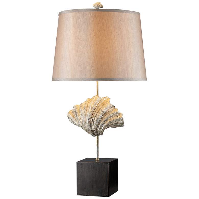 Image 1 Edgewater Dark Bronze Oyster Shell Table Lamp