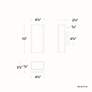 Thumbnail4 of Edgey 10"H x 2.75"W 2-Light Outdoor Wall Light in White more views