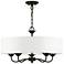 Edinburgh 23" Wide Black 5-Light Drum Pendant