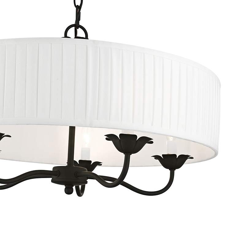 Image 4 Edinburgh 23" Wide Black 5-Light Drum Pendant more views