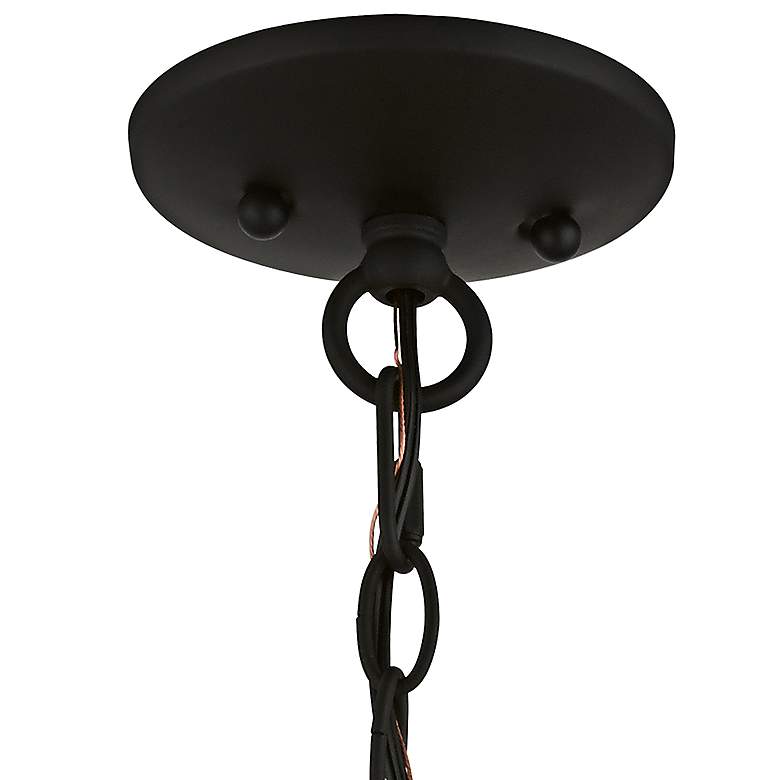 Image 5 Edinburgh 23" Wide Black 5-Light Drum Pendant more views