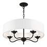 6_Edinburgh 23" Wide Black 5-Light Drum Pendant more views