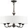Edinburgh 23" Wide English Bronze 5-Light Chandelier