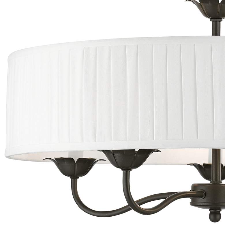 Image 4 Edinburgh 23" Wide English Bronze 5-Light Chandelier more views