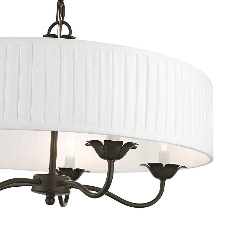 Image 5 Edinburgh 23" Wide English Bronze 5-Light Chandelier more views