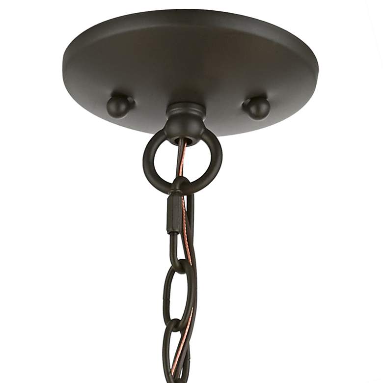 Image 6 Edinburgh 23" Wide English Bronze 5-Light Chandelier more views