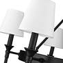 6_Edinburgh 30" Wide Matte Black Metal 6-Light Chandelier more views