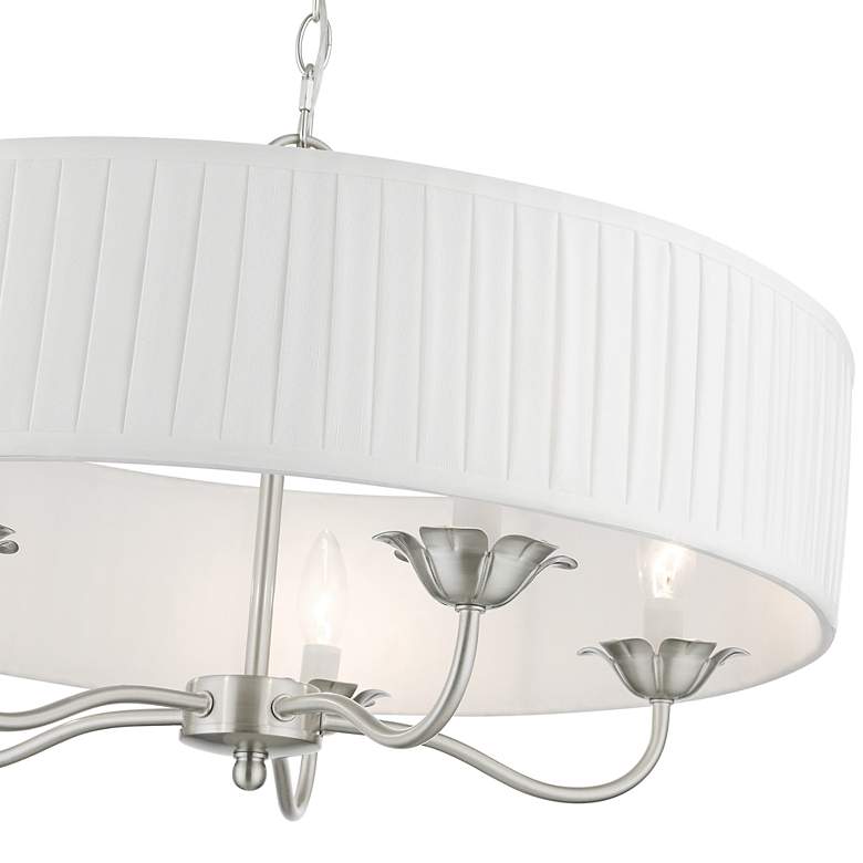 Image 5 Edinburgh 5 Light Brushed Nickel Pendant more views