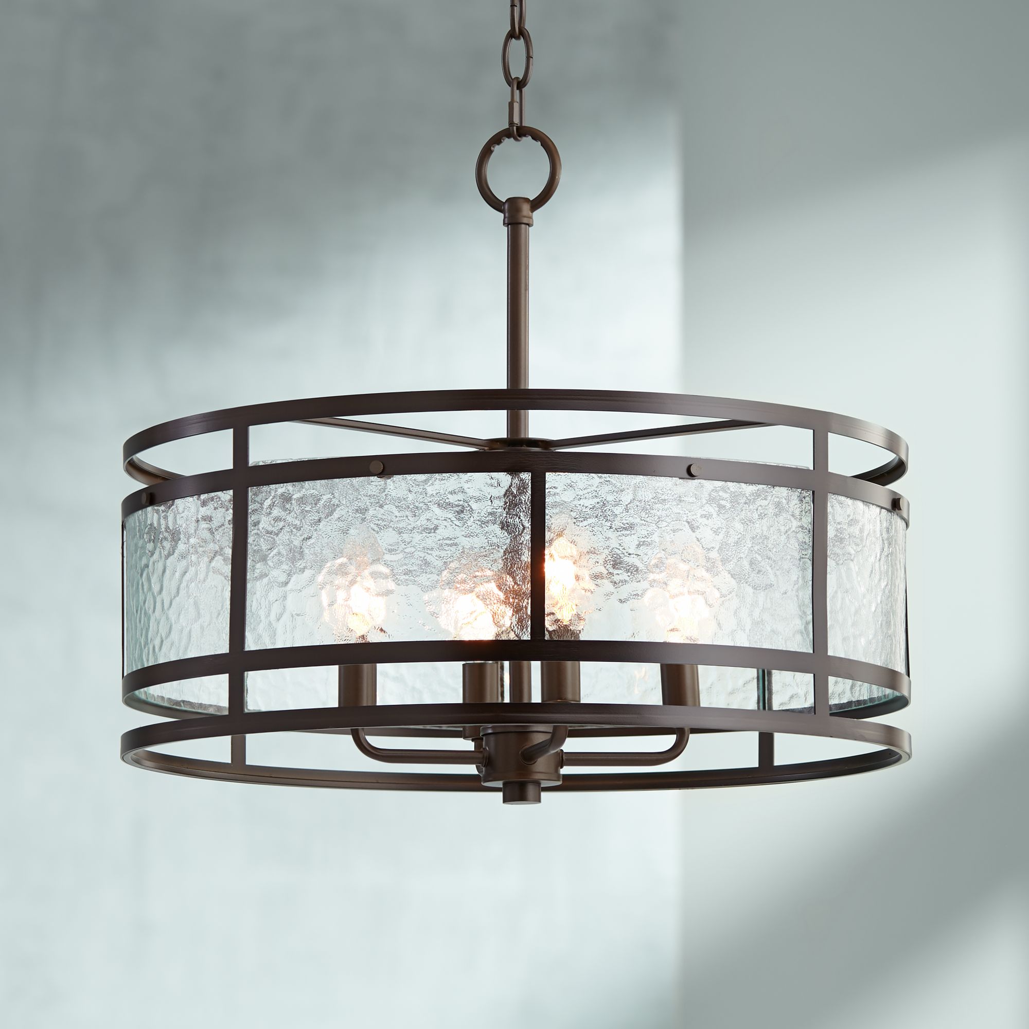 oil rubbed bronze drum shade chandelier