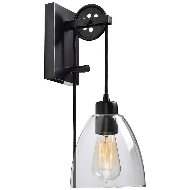 Image 2 Edis 11.5" High Oil Rubbed Bronze Plug-In Wall Sconce more views