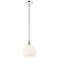 Edison 10"W Polished Chrome Stemmed Mini Pendant w/ White Venetian Sha
