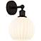 Edison 12.25" High Oil Rubbed Bronze Sconce With White Venetian Shade