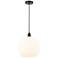 Edison 13.75" Wide Oil Rubbed Bronze Corded Pendant w/ White Venetian