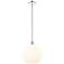 Edison 13.75" Wide Polished Chrome Stemmed Pendant w/ White Venetian S