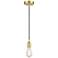 Edison 2 1/2" Wide Satin Brass Mini Pendant