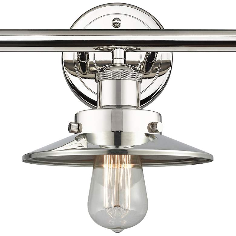 Image 2 Edison 26" Wide Polished Nickel 3-Light Bath Light more views