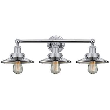 Edison 26" Wide Polished Chrome 3-Light Vanity Bath Light