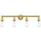 Edison 27" Wide 4 Light Satin Gold Bath Vanity Light