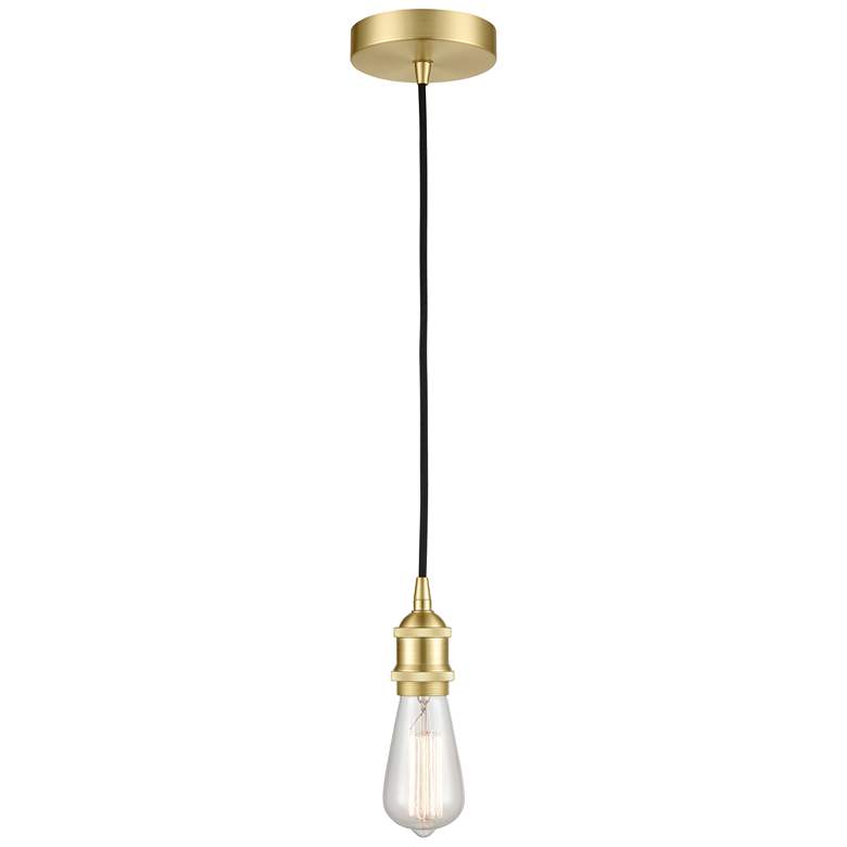 Image 1 Edison 3" LED Mini Pendant - Satin Brass Finish