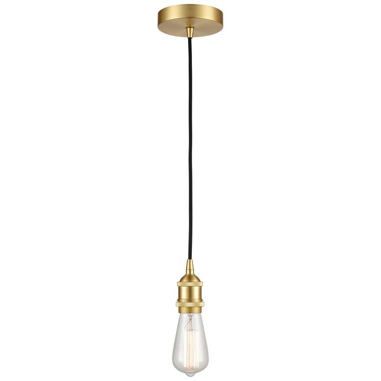 Image 1 Edison 3 inch LED Mini Pendant - Satin Gold Finish