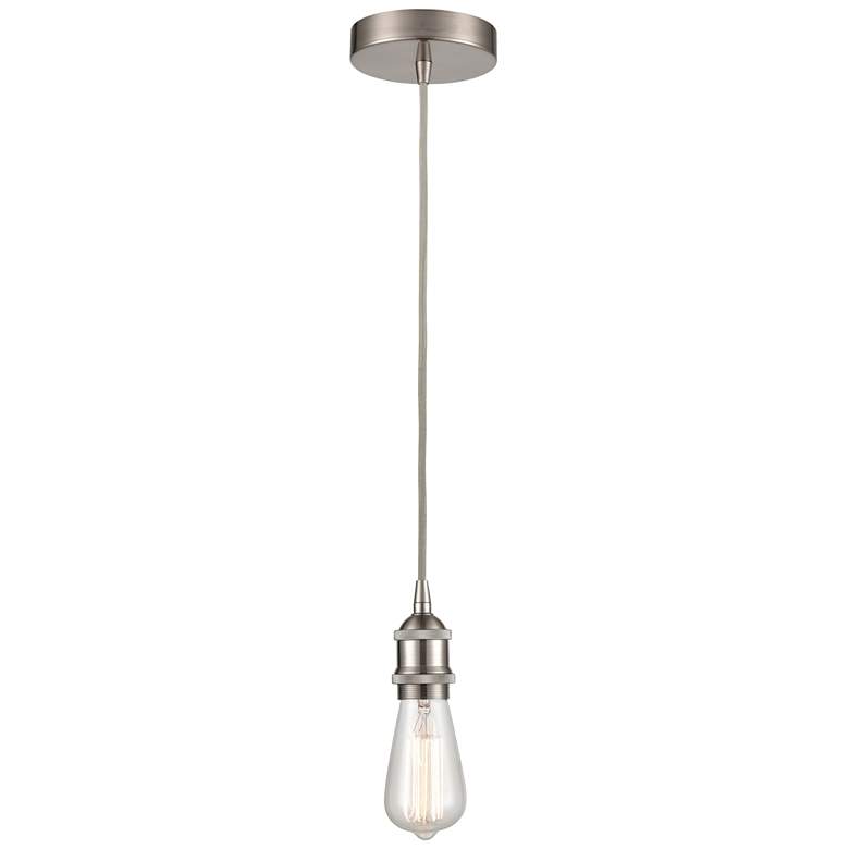 Image 1 Edison 3" LED Mini Pendant - Satin Nickel Finish