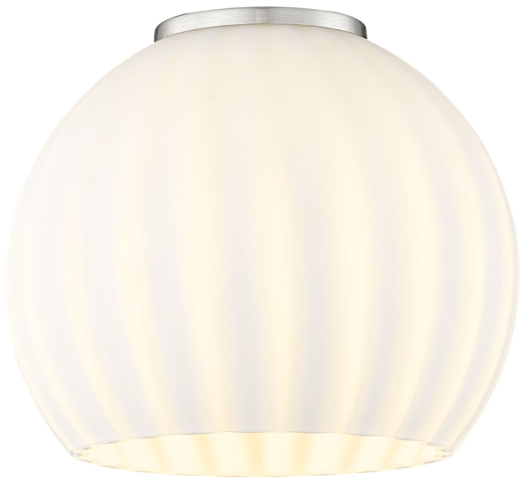 Image 3 Edison 6"W Brushed Satin Nickel Corded Mini Pendant w/ White Venetian  more views