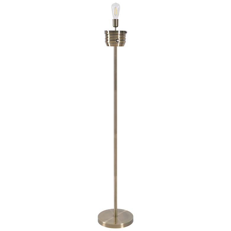 Image 3 Edison 71.5" High Antique Brass Floor Lamp more views