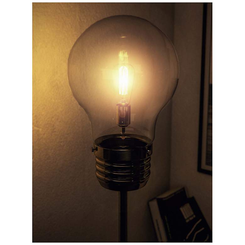 Image 5 Edison 71.5" High Antique Brass Floor Lamp more views