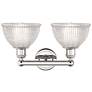 2_Edison Arietta 17"W 2 Light Polished Nickel Bath Light w/ Clear Shade more views
